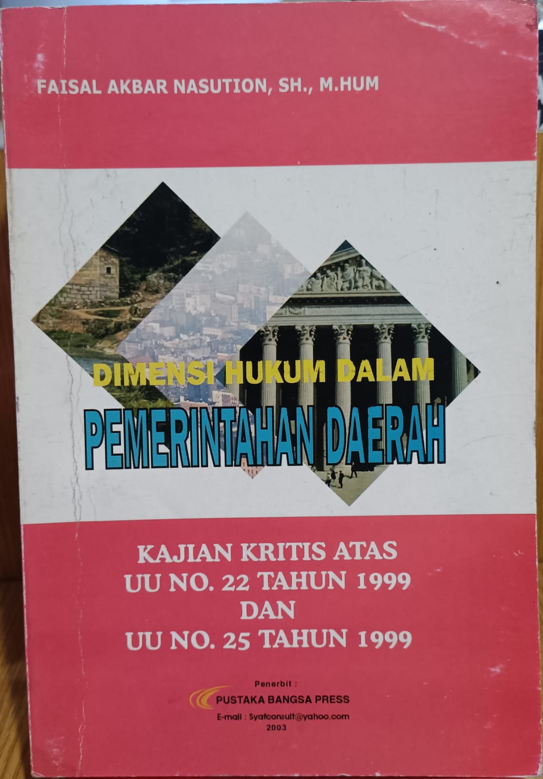 DIMENSI HUKUM DALAM PEMERINTAHAN DAERAH
